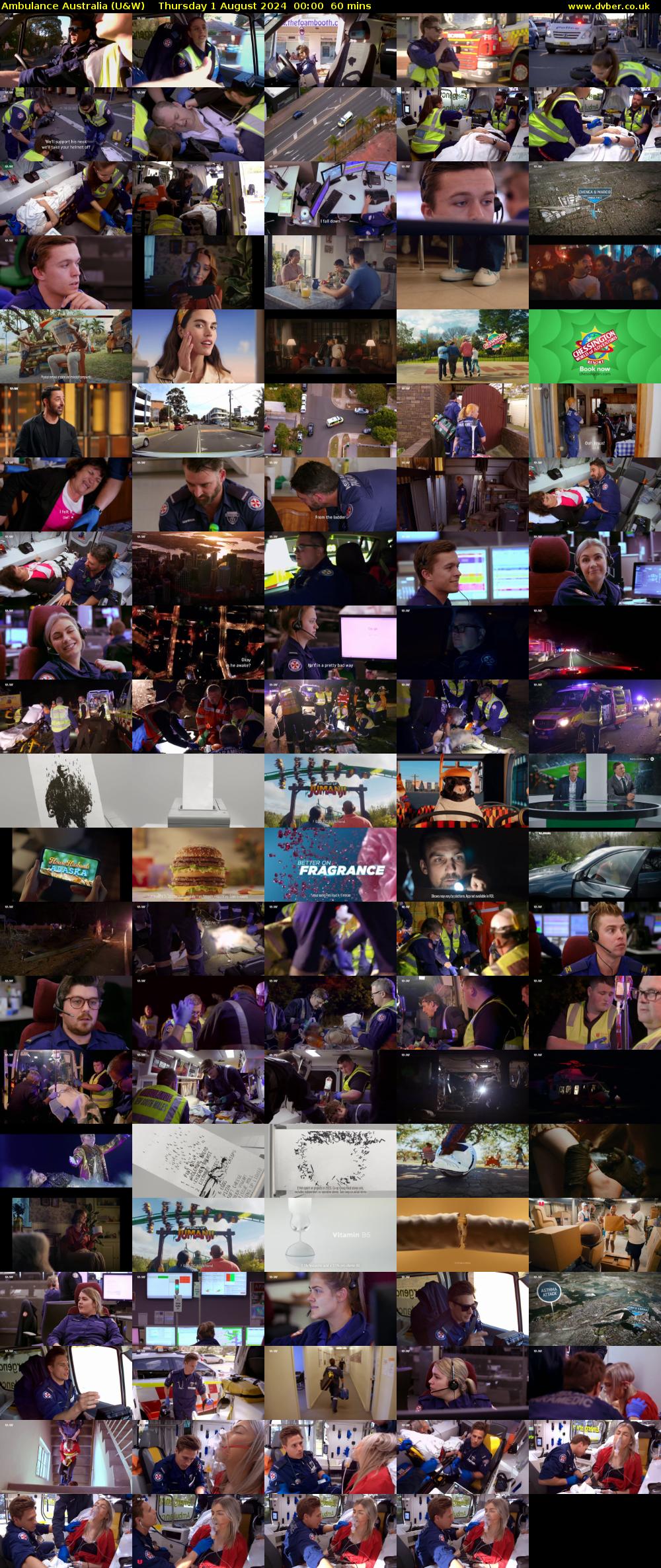 Ambulance Australia (U&W) Thursday 1 August 2024 00:00 - 01:00