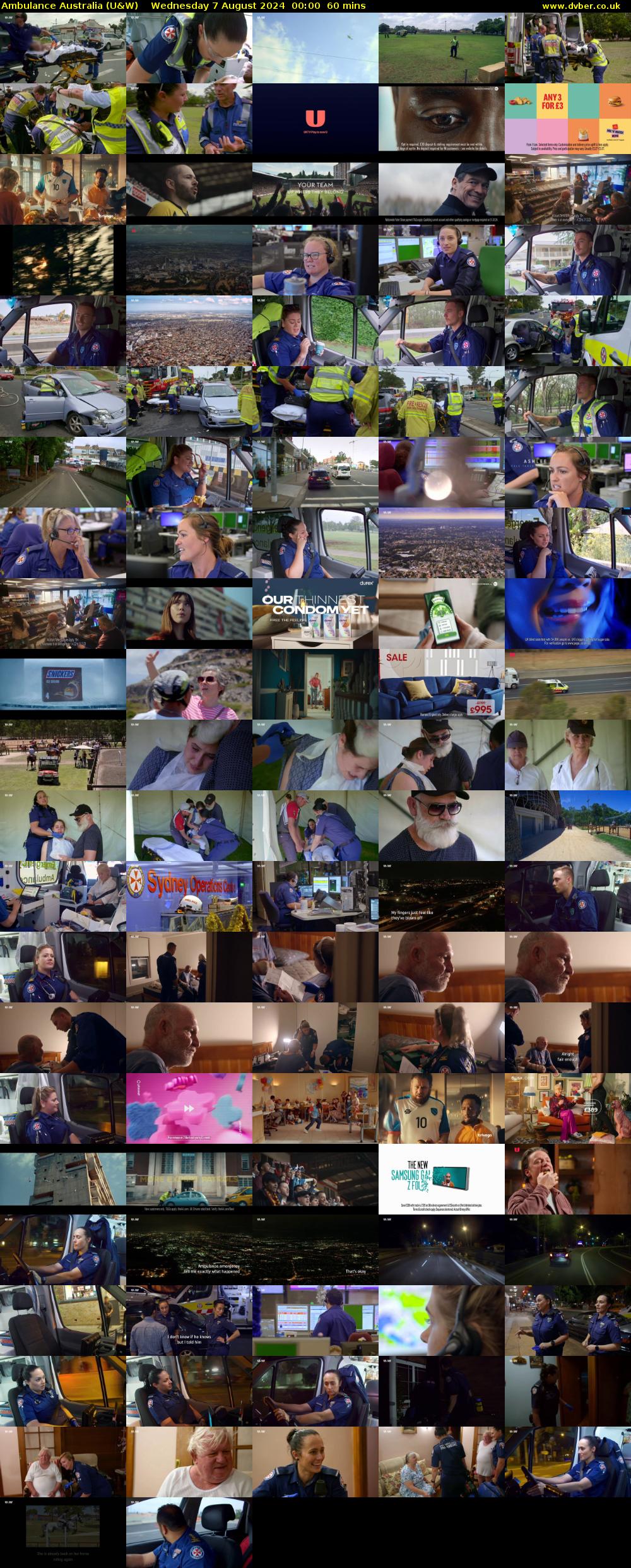 Ambulance Australia (U&W) Wednesday 7 August 2024 00:00 - 01:00