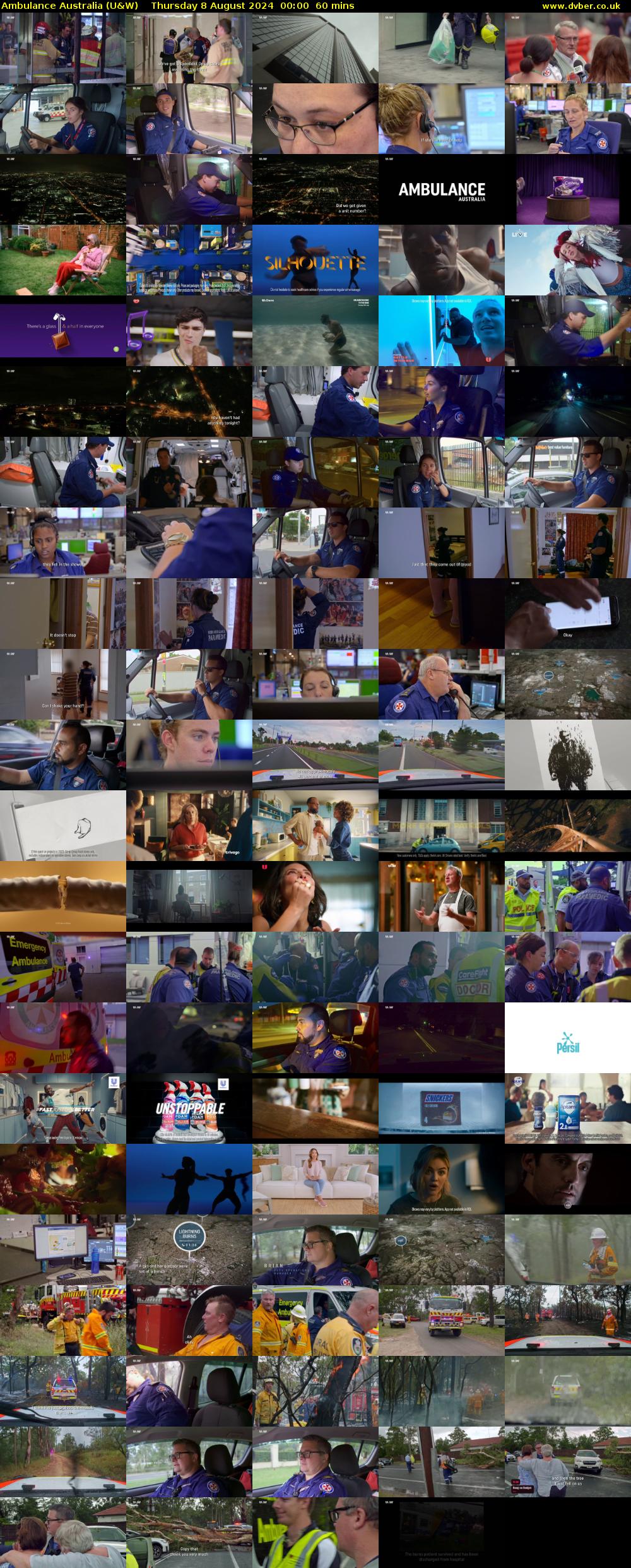 Ambulance Australia (U&W) Thursday 8 August 2024 00:00 - 01:00