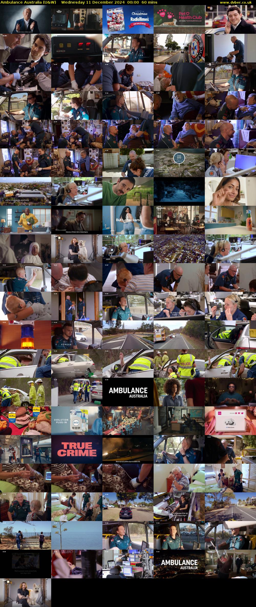 Ambulance Australia (U&W) Wednesday 11 December 2024 00:00 - 01:00