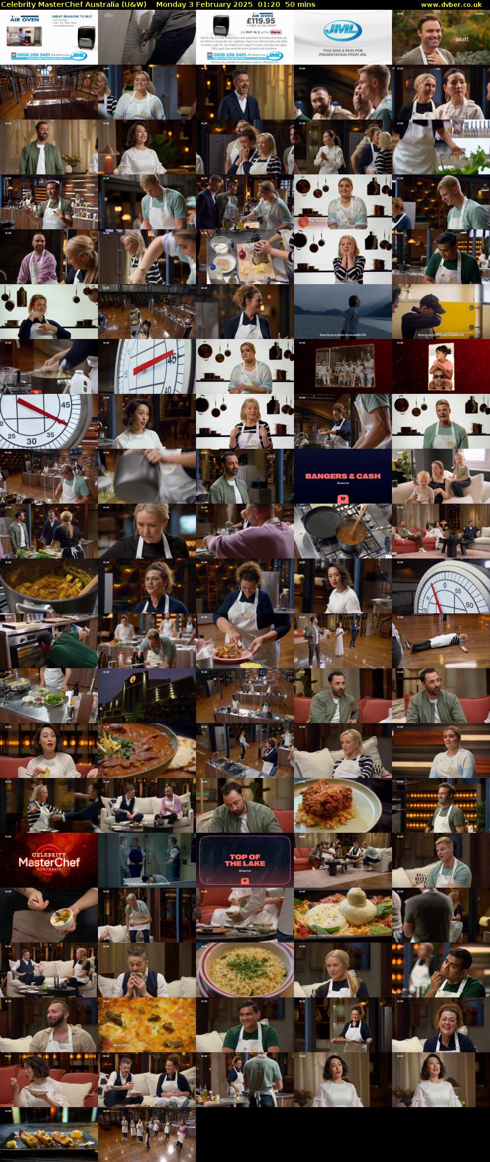 Celebrity MasterChef Australia (U&W) Monday 3 February 2025 01:20 - 02:10