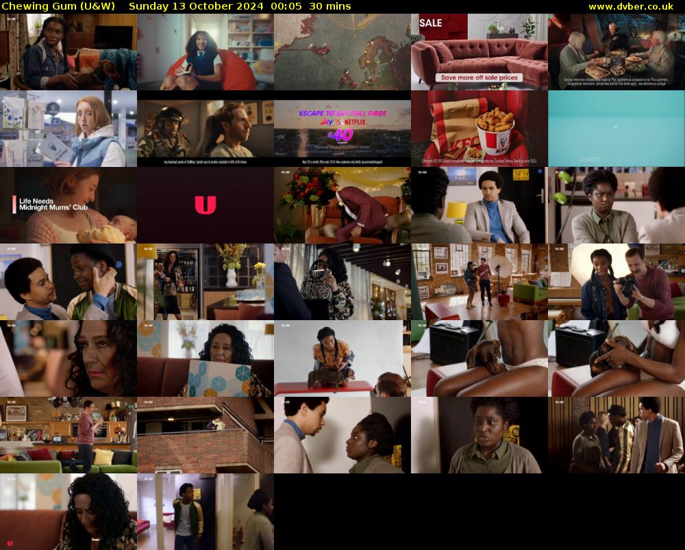 Chewing Gum (U&W) Sunday 13 October 2024 00:05 - 00:35