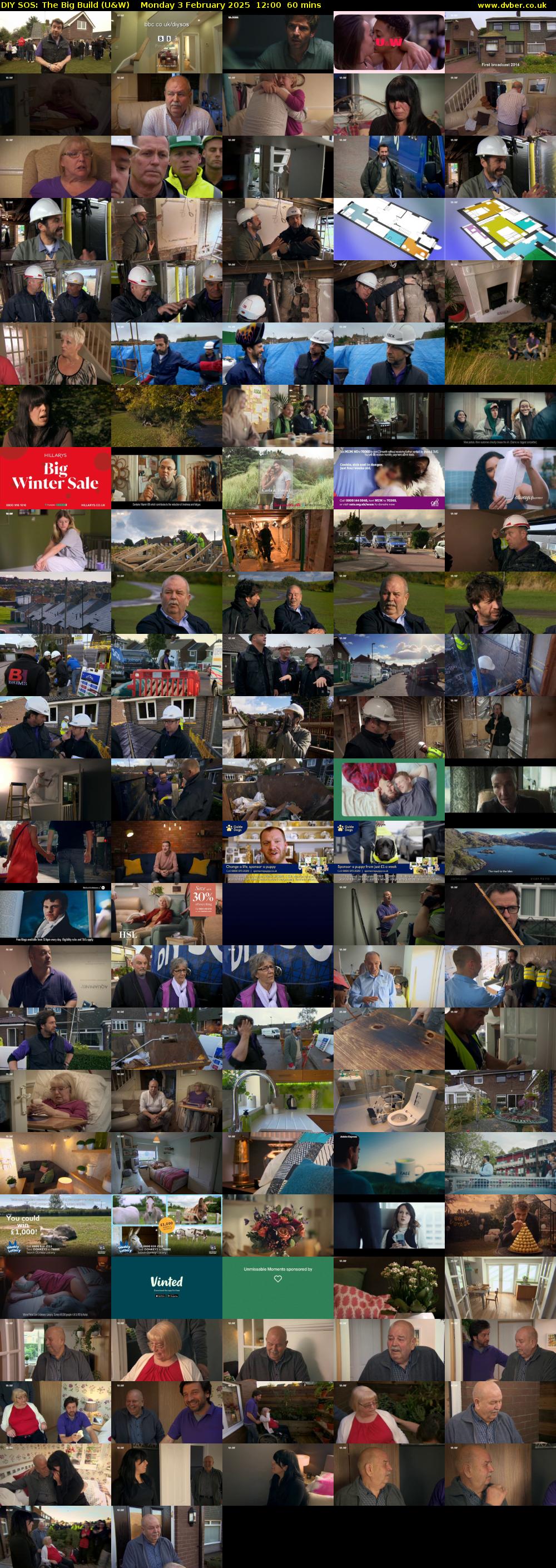 DIY SOS: The Big Build (U&W) Monday 3 February 2025 12:00 - 13:00