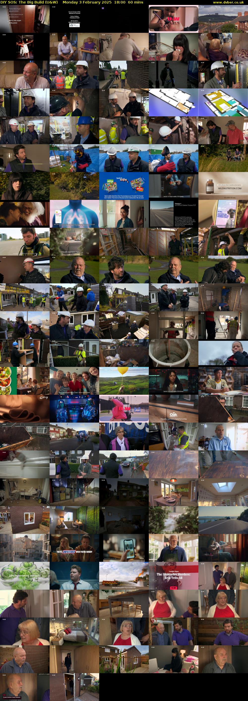 DIY SOS: The Big Build (U&W) Monday 3 February 2025 18:00 - 19:00