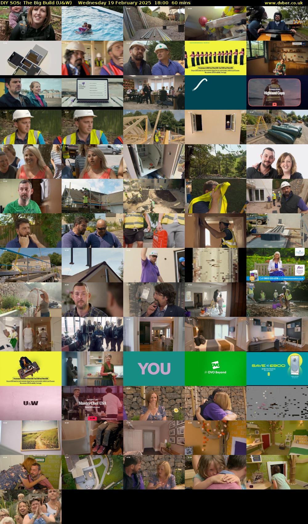 DIY SOS: The Big Build (U&W) Wednesday 19 February 2025 18:00 - 19:00