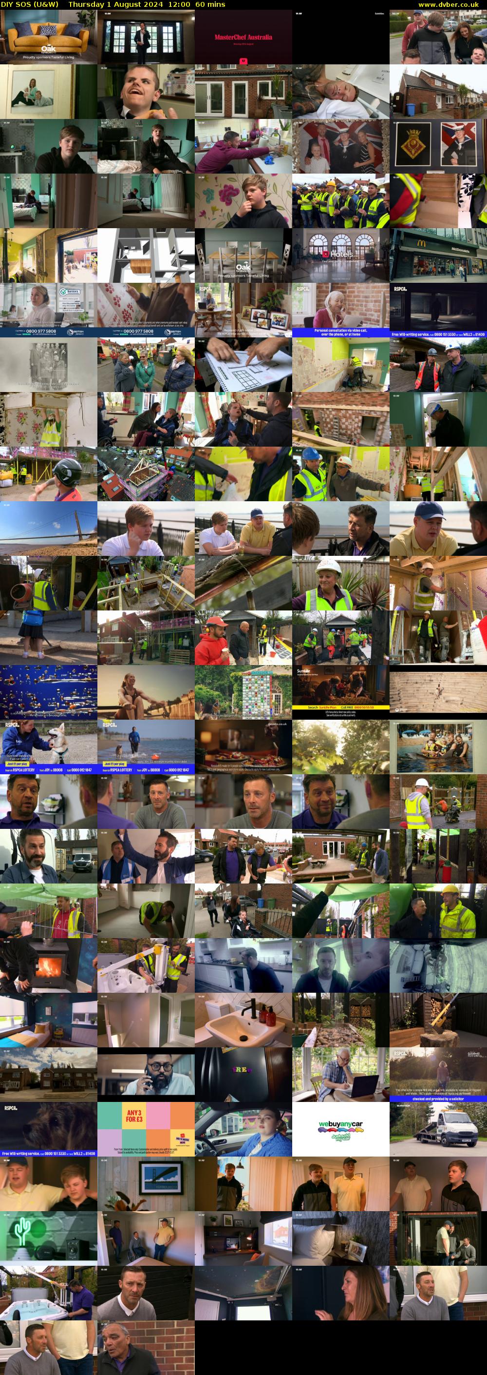 DIY SOS (U&W) Thursday 1 August 2024 12:00 - 13:00