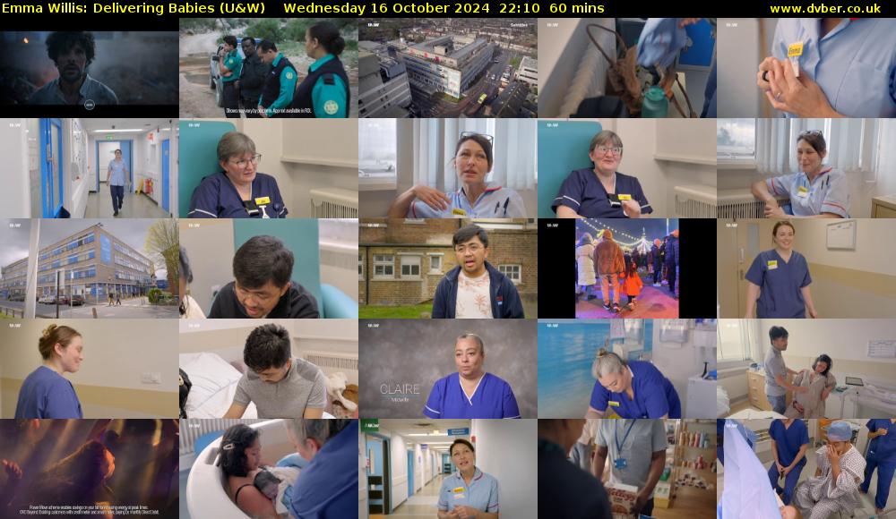 Emma Willis: Delivering Babies (U&W) Wednesday 16 October 2024 22:10 - 23:10
