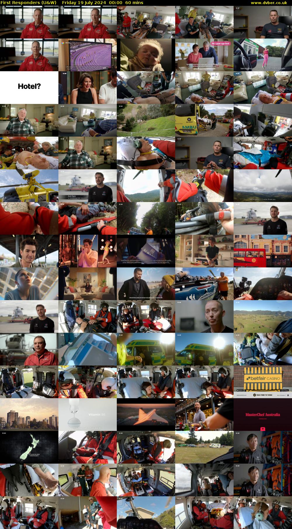 First Responders (U&W) Friday 19 July 2024 00:00 - 01:00