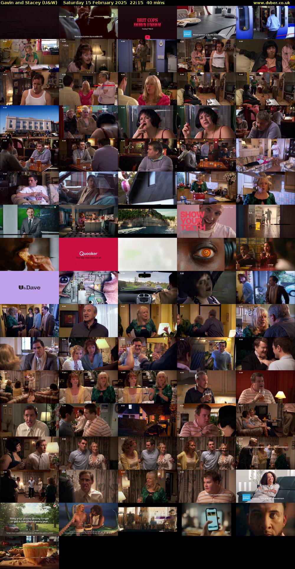 Gavin and Stacey (U&W) Saturday 15 February 2025 22:15 - 22:55