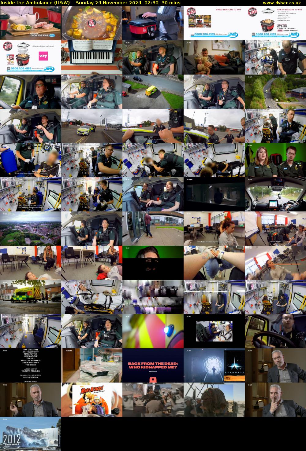 Inside the Ambulance (U&W) Sunday 24 November 2024 02:30 - 03:00