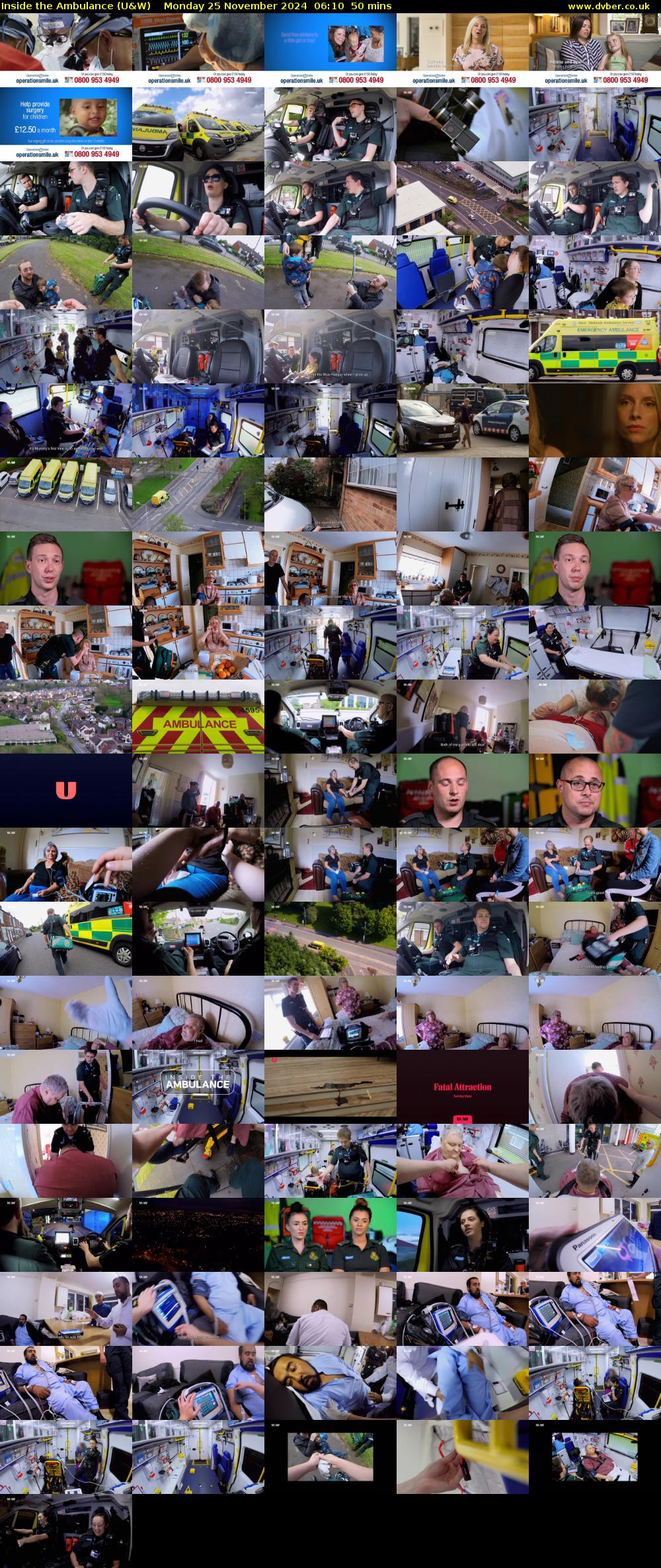 Inside the Ambulance (U&W) Monday 25 November 2024 06:10 - 07:00