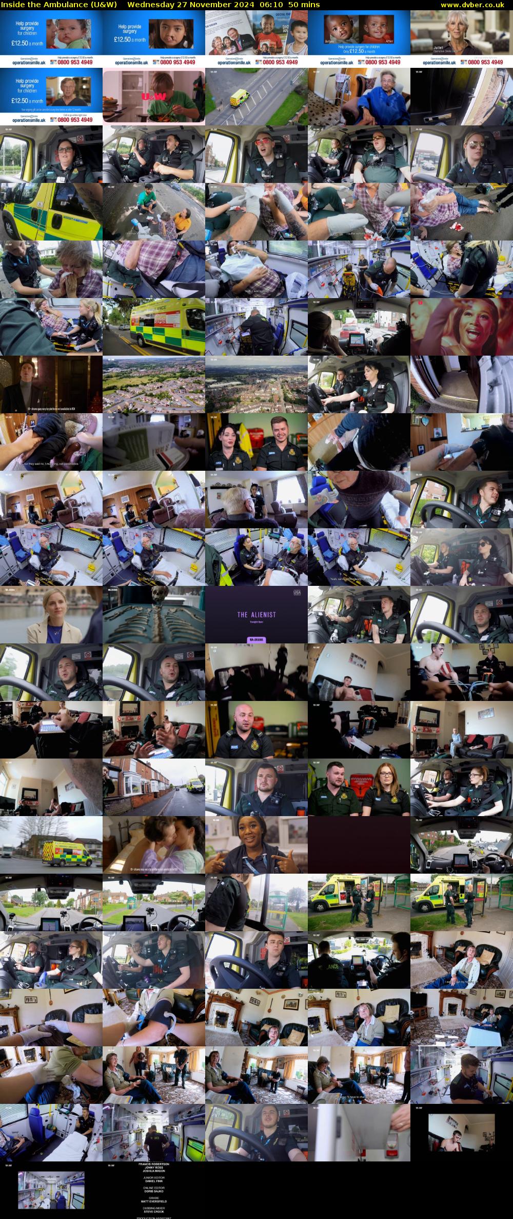 Inside the Ambulance (U&W) Wednesday 27 November 2024 06:10 - 07:00