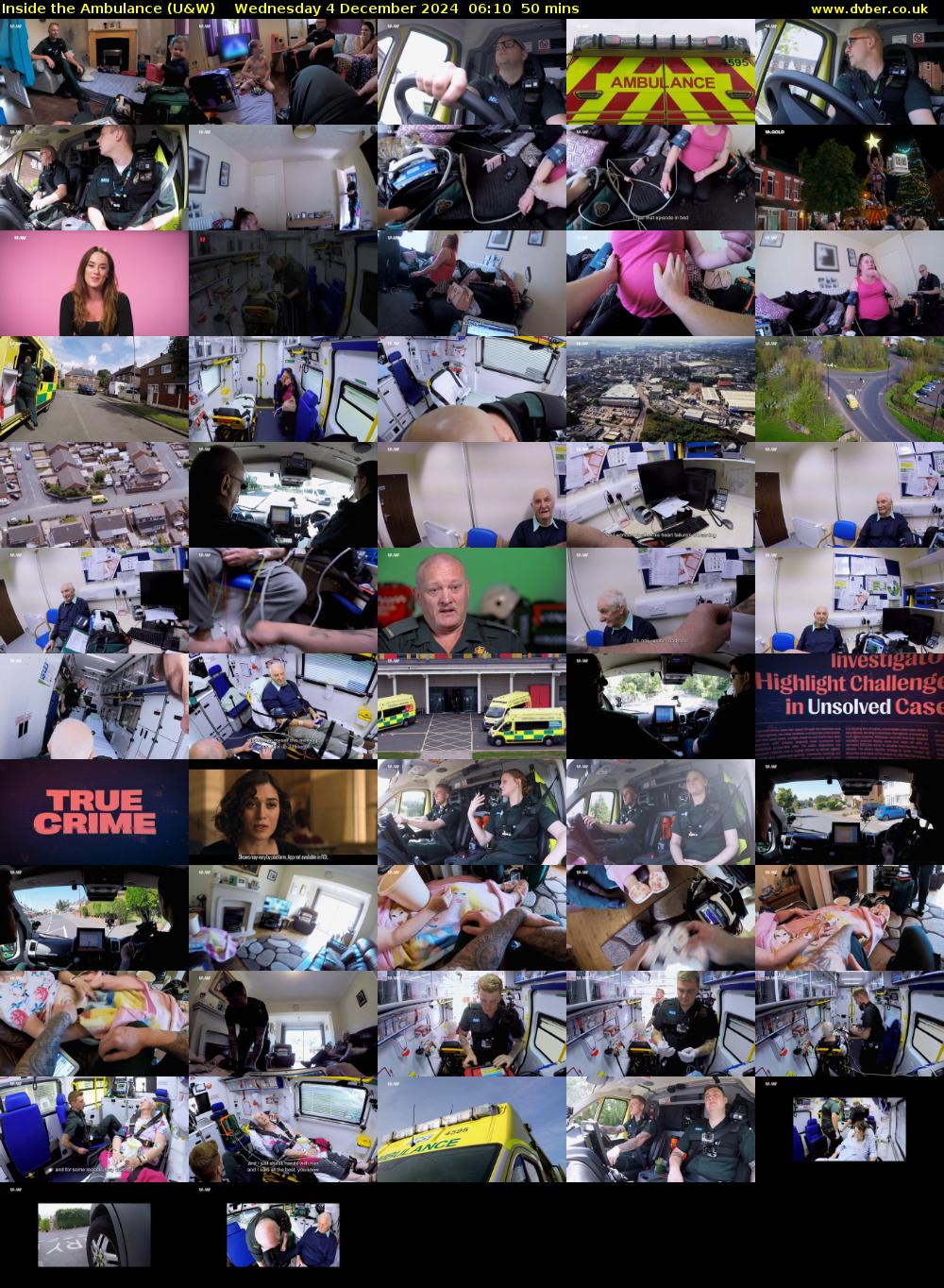 Inside the Ambulance (U&W) Wednesday 4 December 2024 06:10 - 07:00
