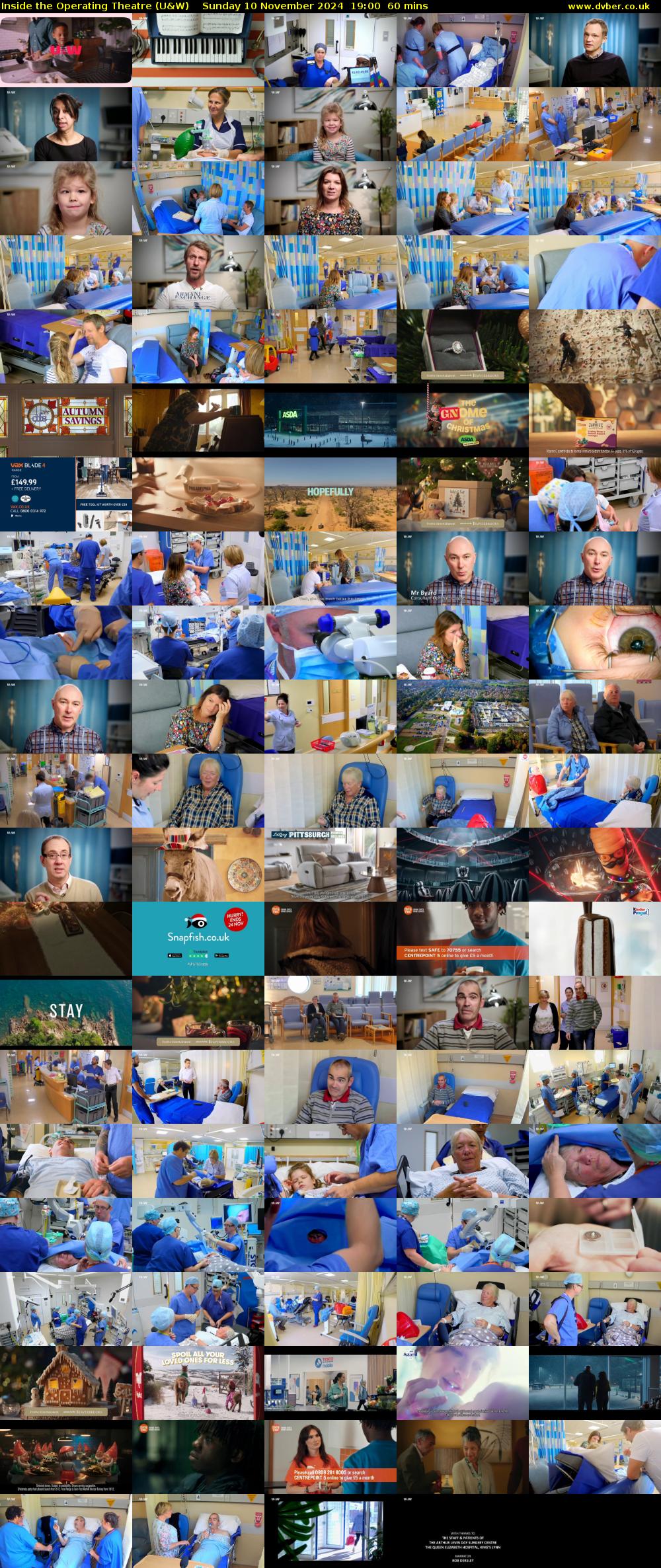 Inside the Operating Theatre (U&W) Sunday 10 November 2024 19:00 - 20:00