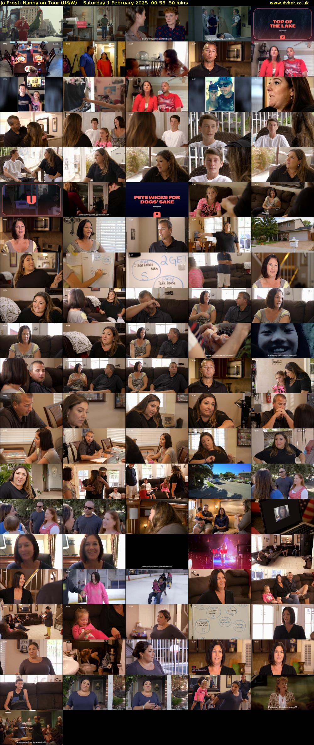 Jo Frost: Nanny on Tour (U&W) Saturday 1 February 2025 00:55 - 01:45