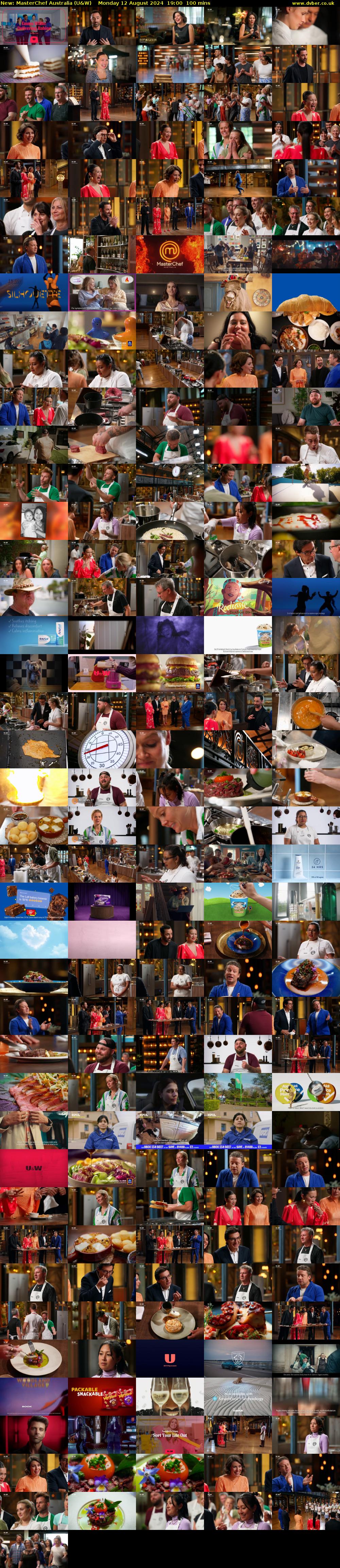 MasterChef Australia (U&W) Monday 12 August 2024 19:00 - 20:40
