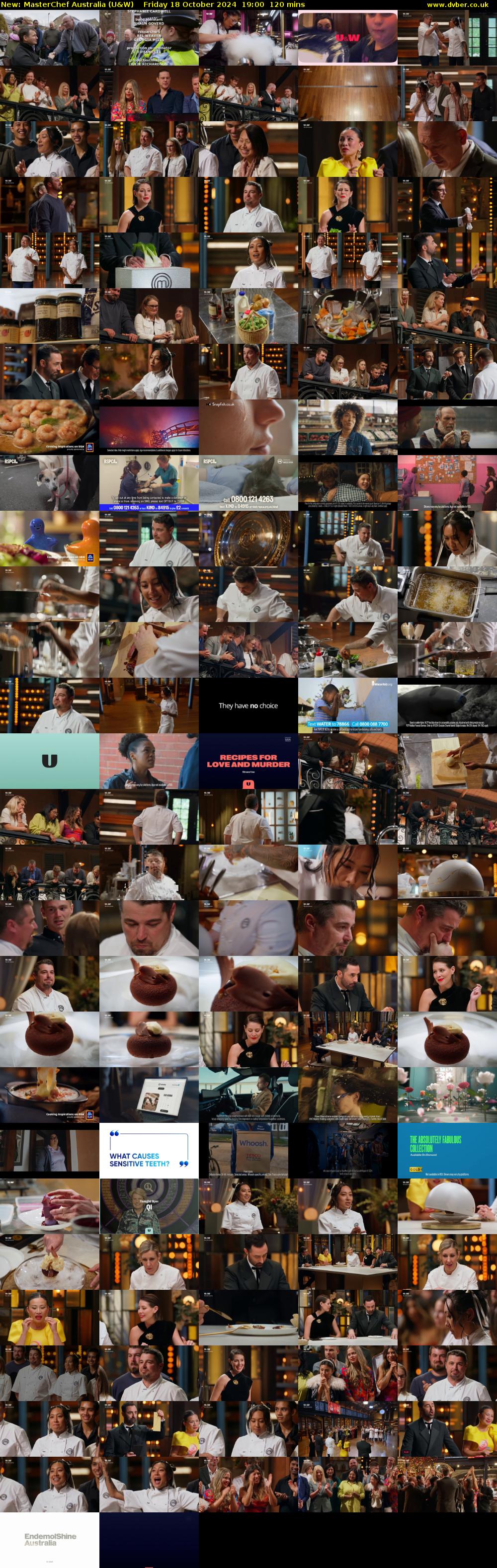 MasterChef Australia (U&W) Friday 18 October 2024 19:00 - 21:00