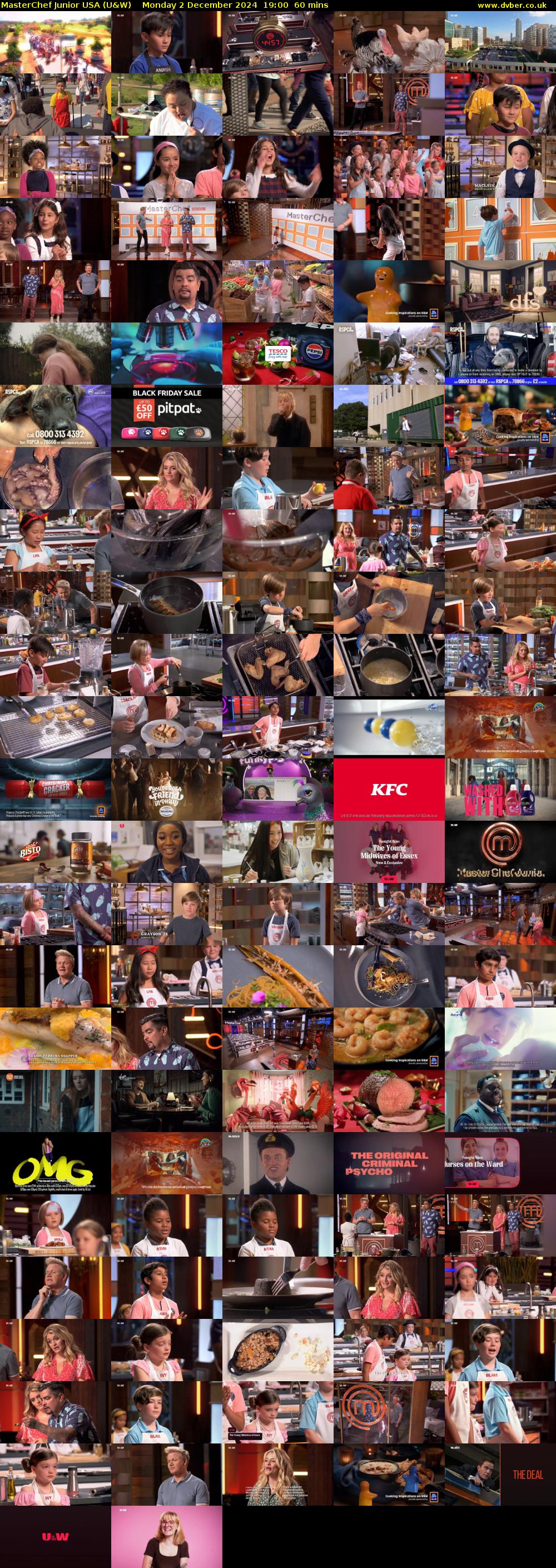 MasterChef Junior USA (U&W) Monday 2 December 2024 19:00 - 20:00