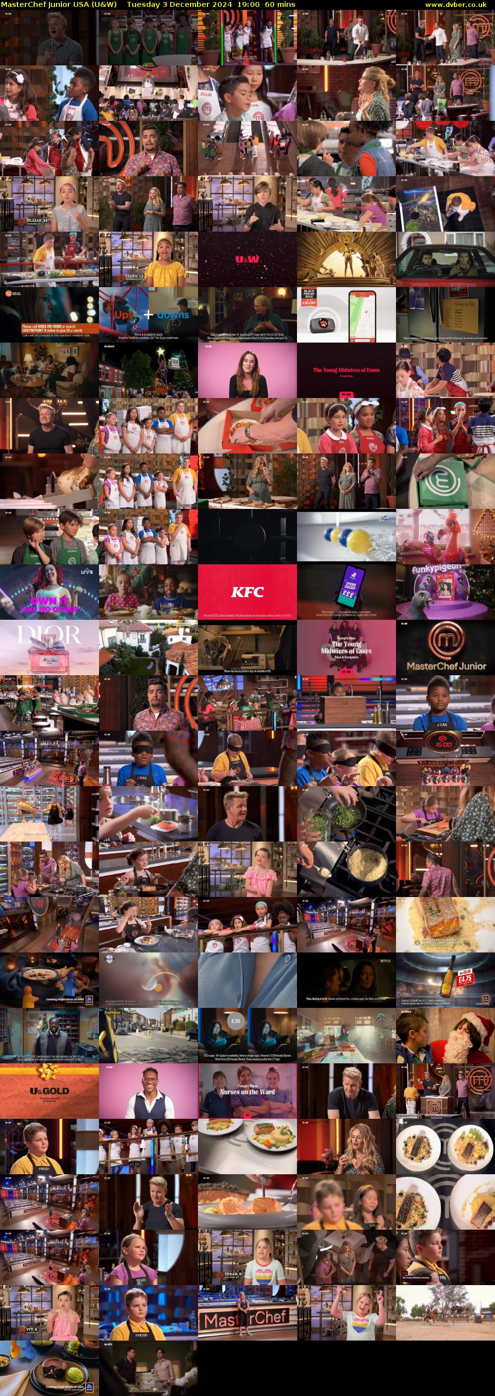 MasterChef Junior USA (U&W) Tuesday 3 December 2024 19:00 - 20:00