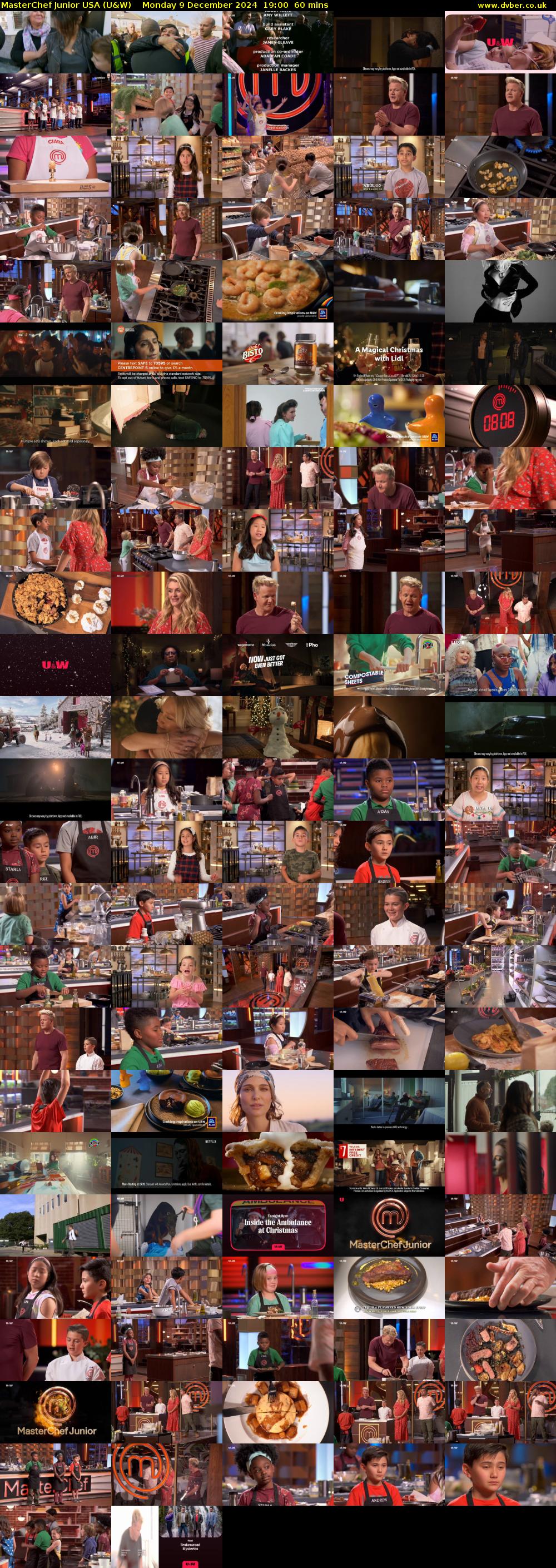 MasterChef Junior USA (U&W) Monday 9 December 2024 19:00 - 20:00