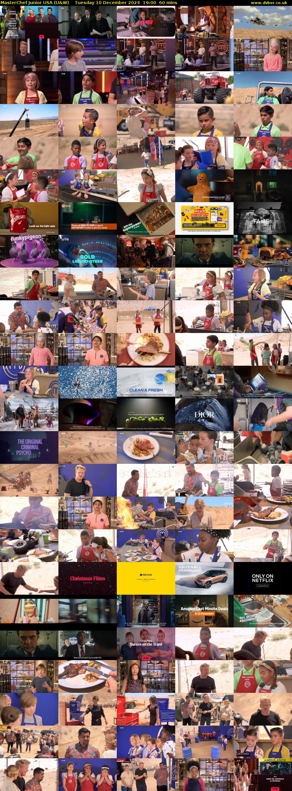 MasterChef Junior USA (U&W) Tuesday 10 December 2024 19:00 - 20:00