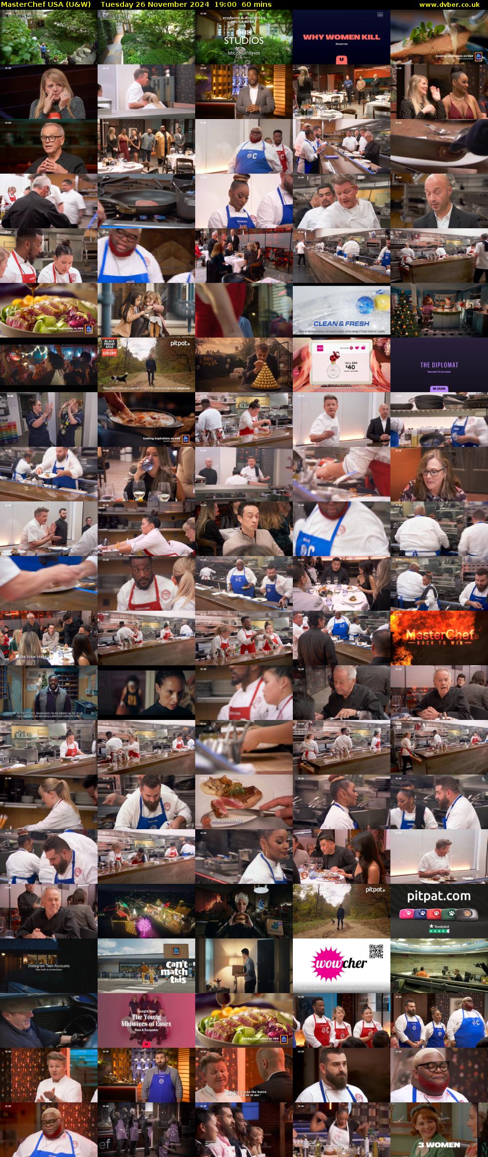 MasterChef USA (U&W) Tuesday 26 November 2024 19:00 - 20:00