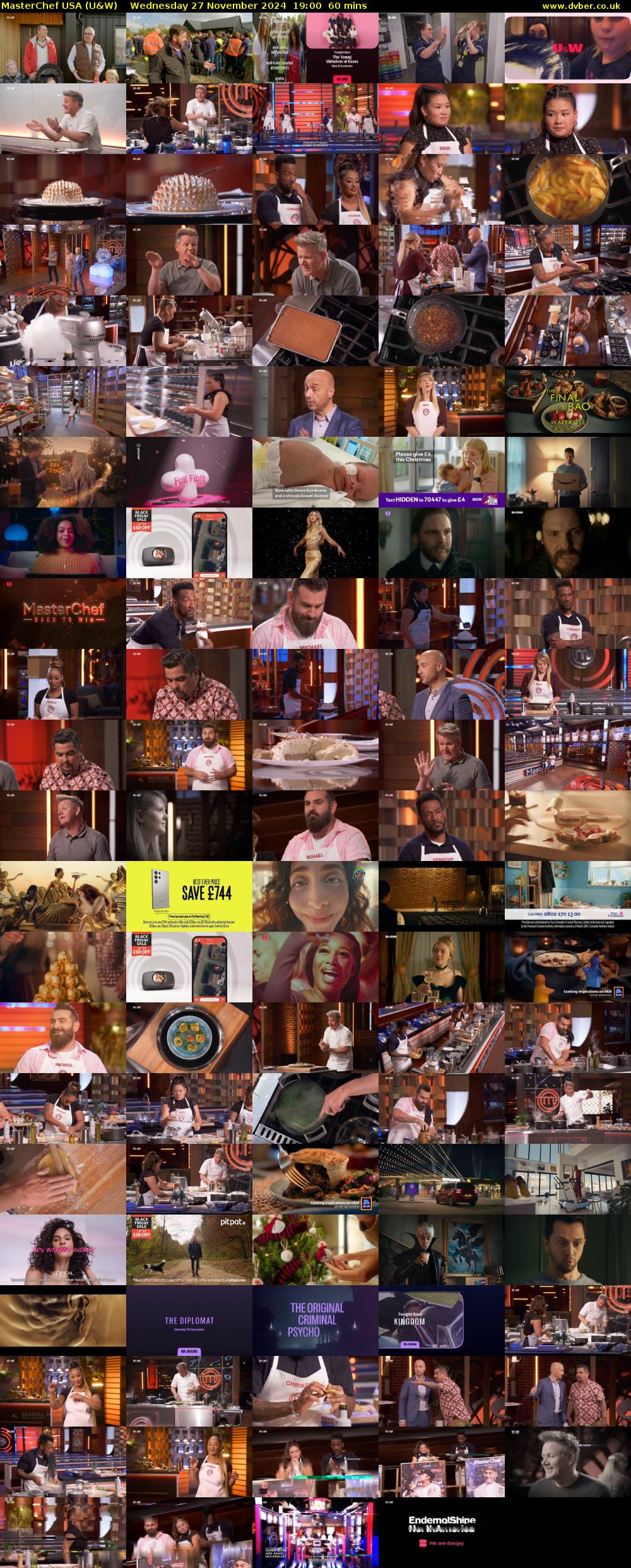 MasterChef USA (U&W) Wednesday 27 November 2024 19:00 - 20:00