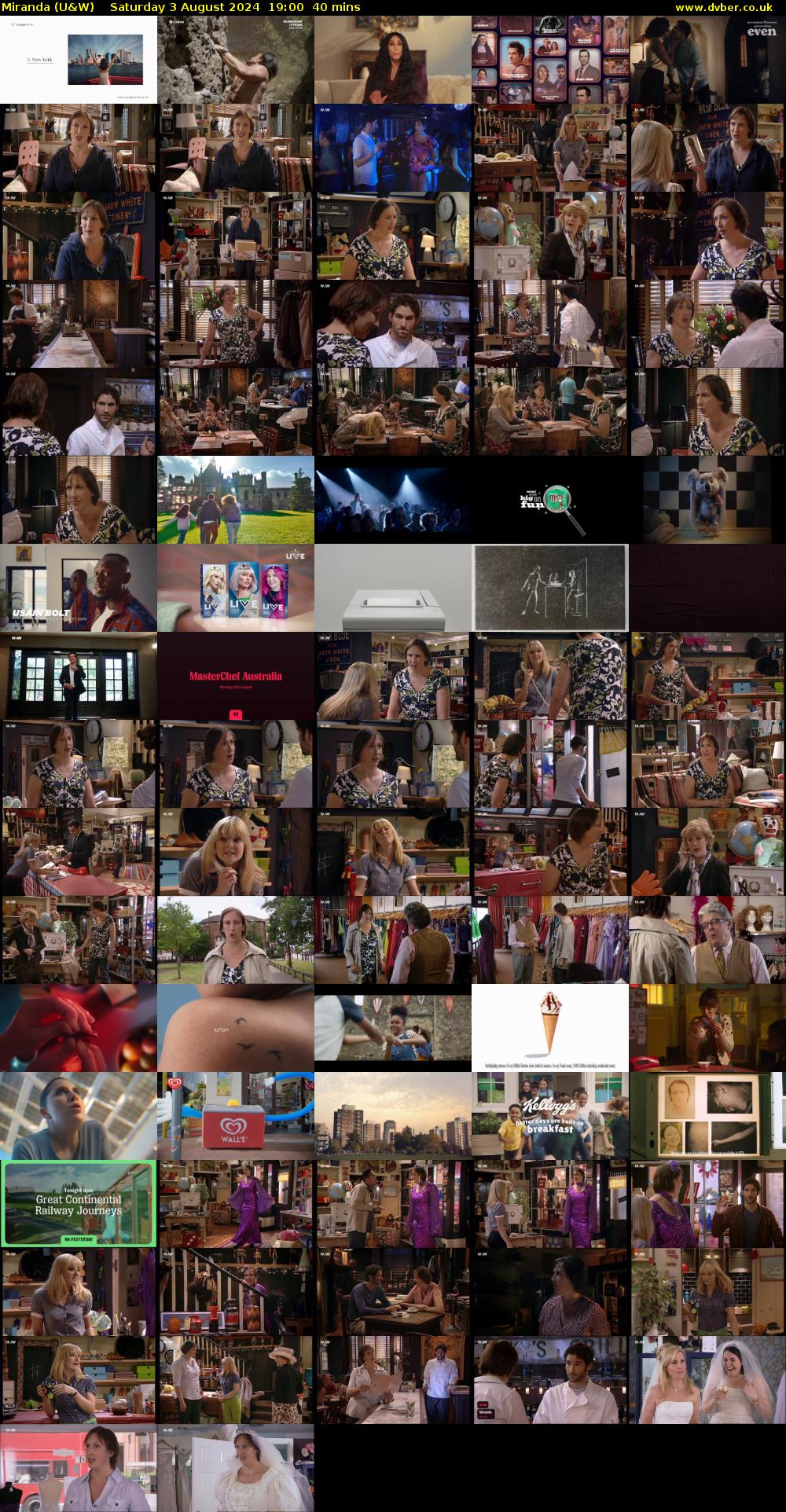 Miranda (U&W) Saturday 3 August 2024 19:00 - 19:40