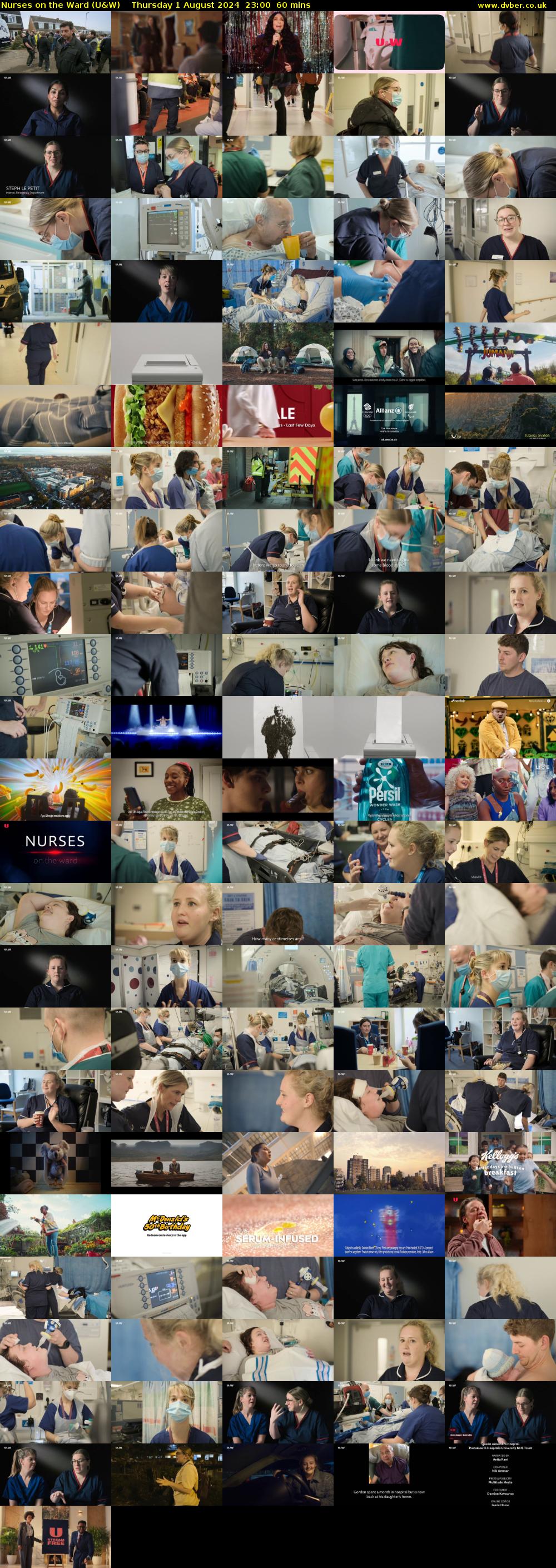 Nurses on the Ward (U&W) Thursday 1 August 2024 23:00 - 00:00