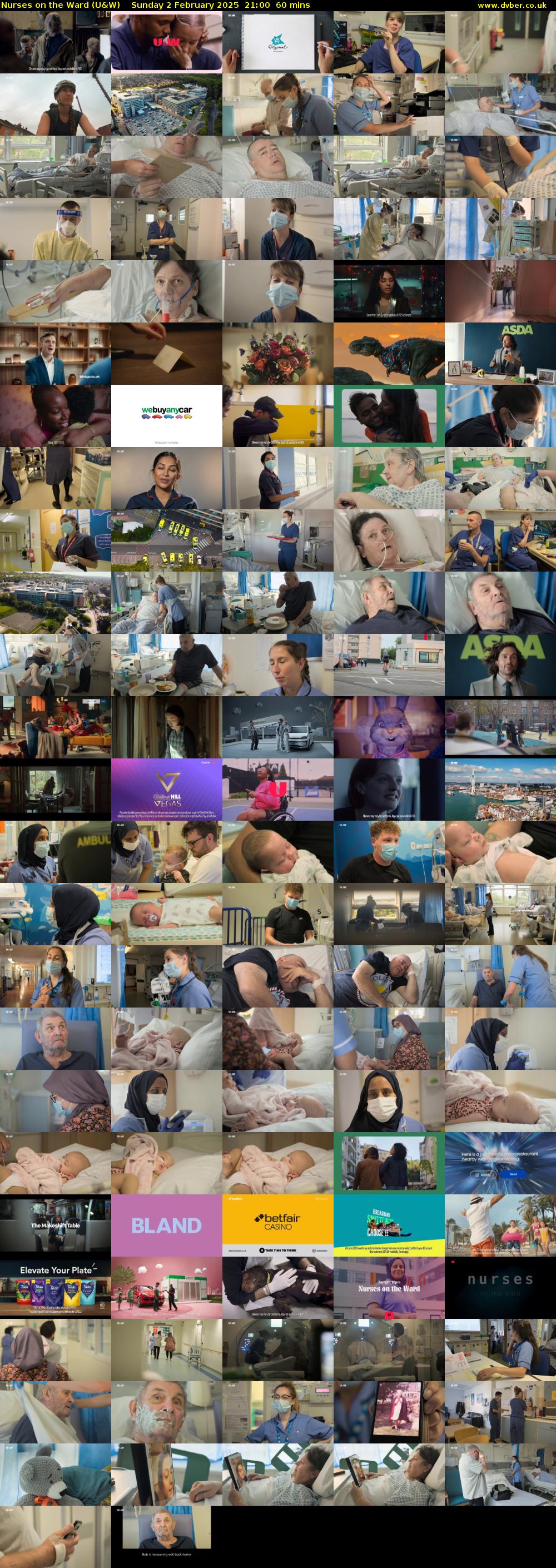 Nurses on the Ward (U&W) Sunday 2 February 2025 21:00 - 22:00