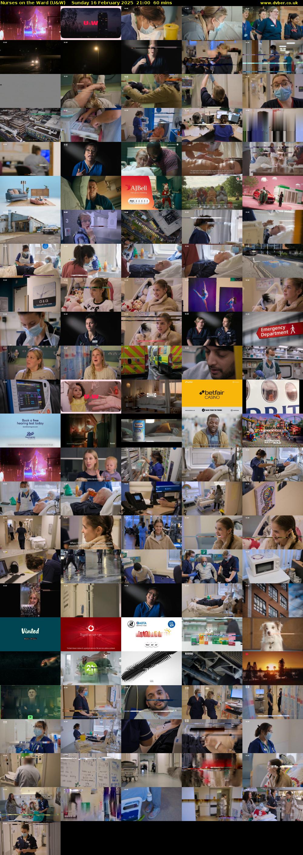 Nurses on the Ward (U&W) Sunday 16 February 2025 21:00 - 22:00
