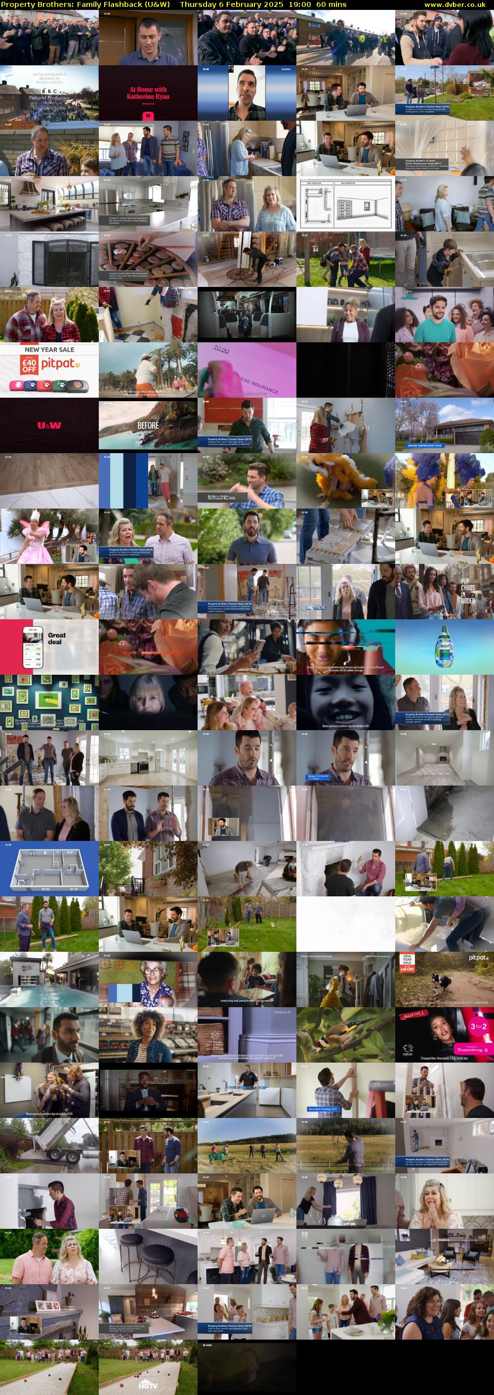 Property Brothers: Family Flashback (U&W) Thursday 6 February 2025 19:00 - 20:00