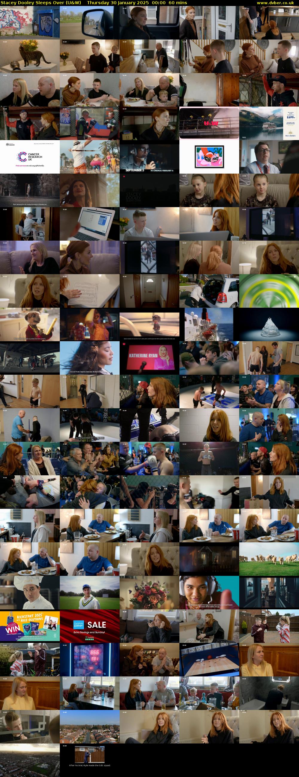 Stacey Dooley Sleeps Over (U&W) Thursday 30 January 2025 00:00 - 01:00