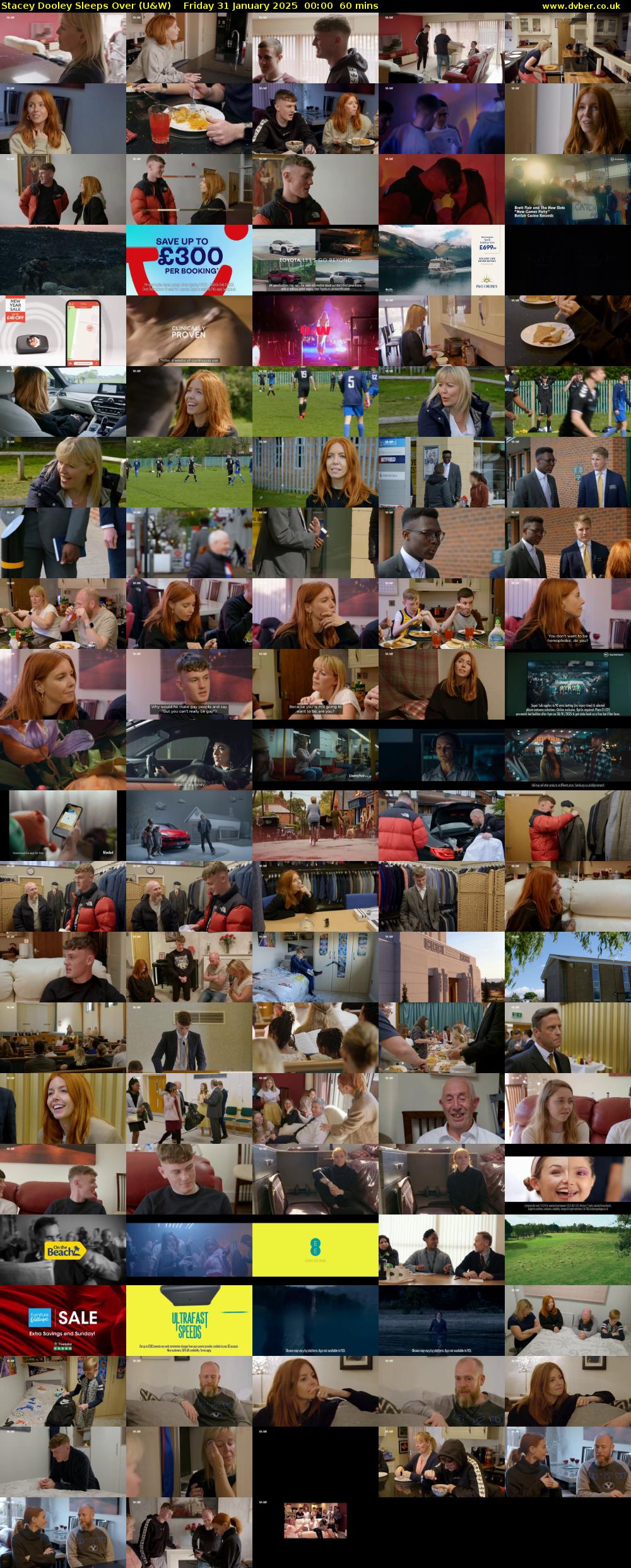 Stacey Dooley Sleeps Over (U&W) Friday 31 January 2025 00:00 - 01:00