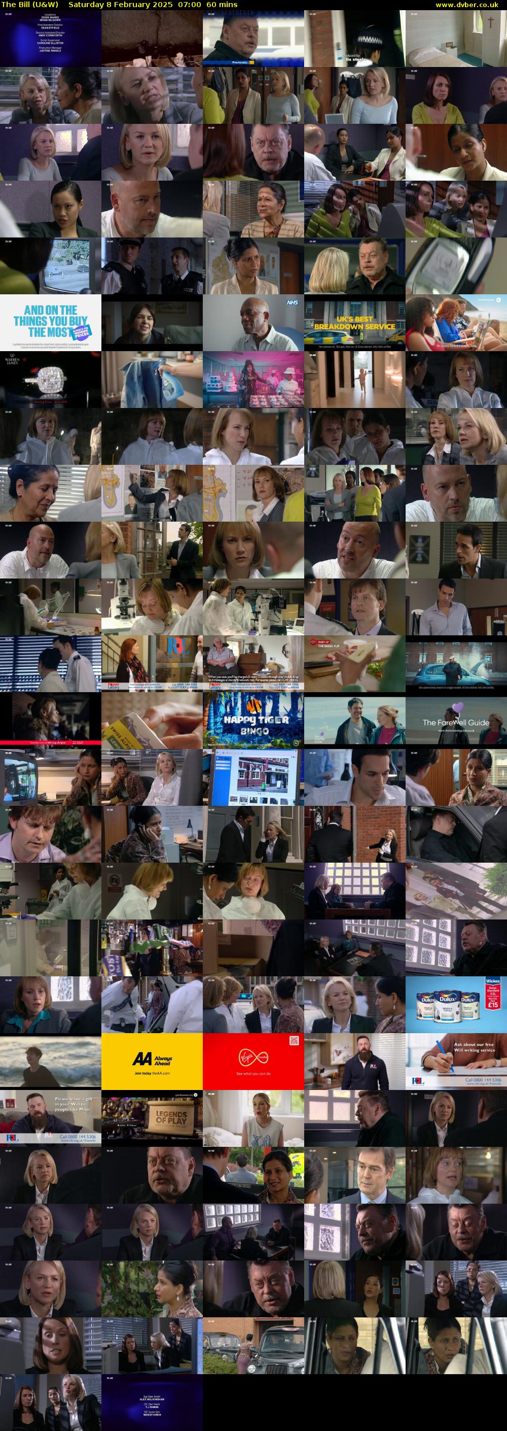 The Bill (U&W) Saturday 8 February 2025 07:00 - 08:00