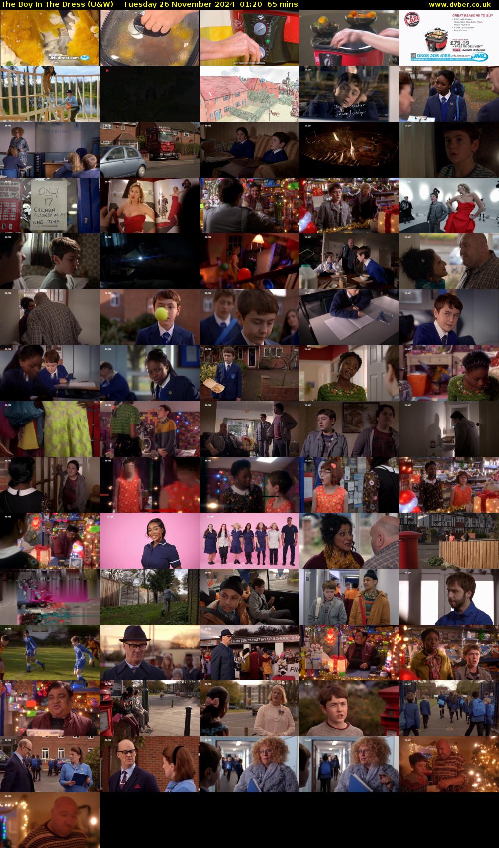 The Boy In The Dress (U&W) Tuesday 26 November 2024 01:20 - 02:25