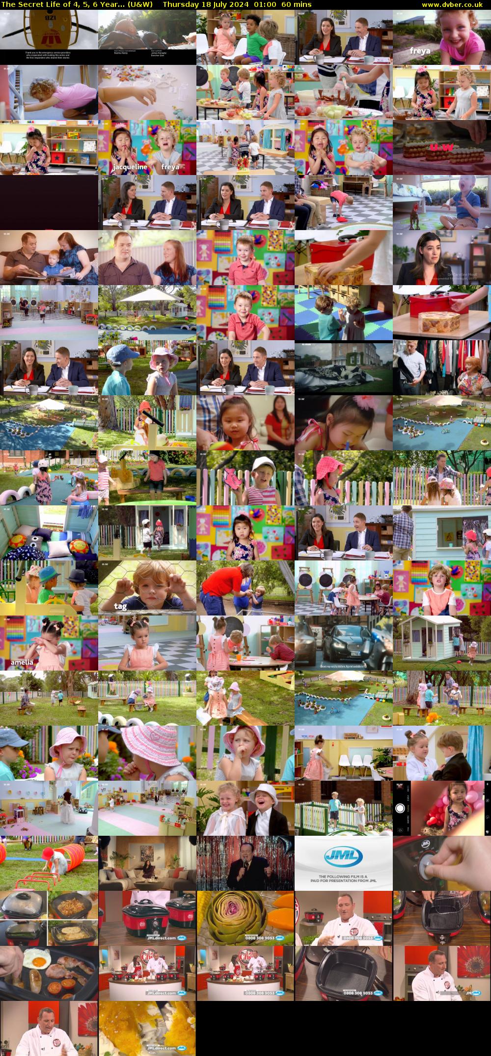 The Secret Life of 4, 5, 6 Year... (U&W) Thursday 18 July 2024 01:00 - 02:00