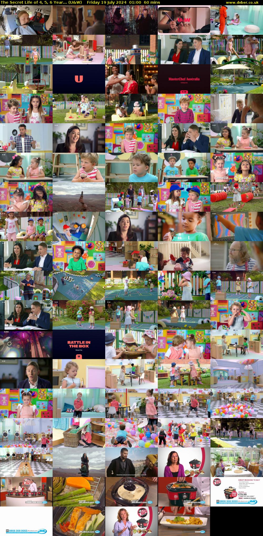 The Secret Life of 4, 5, 6 Year... (U&W) Friday 19 July 2024 01:00 - 02:00