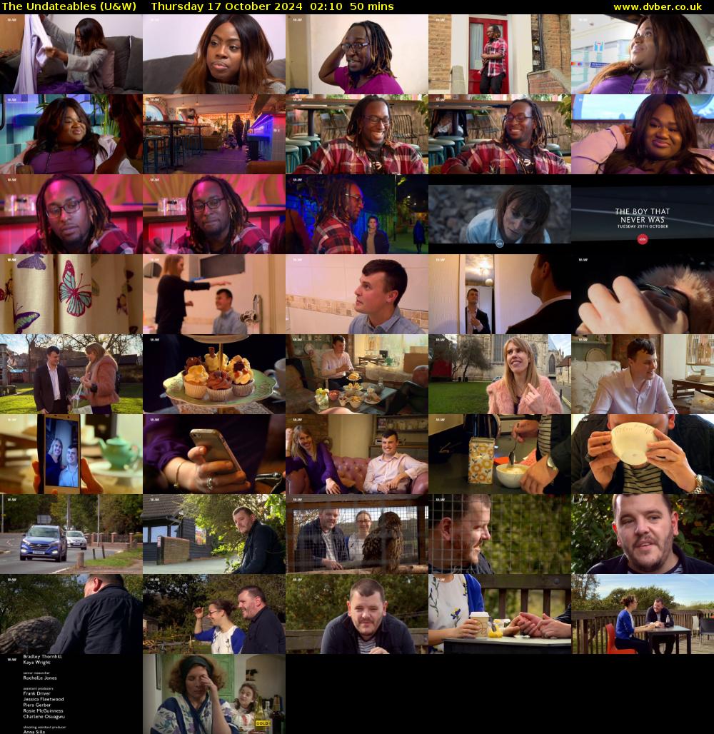 The Undateables (U&W) Thursday 17 October 2024 02:10 - 03:00