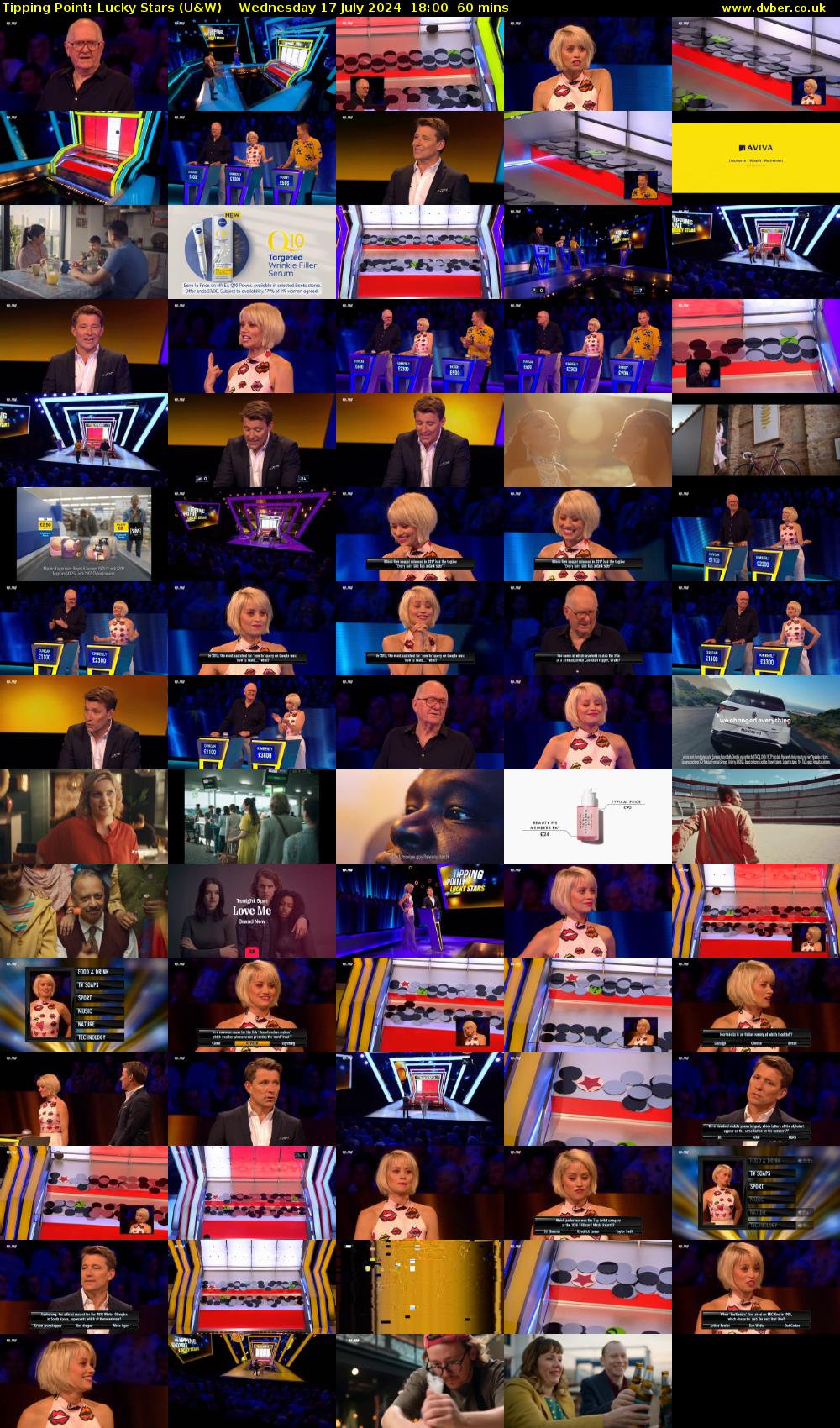 Tipping Point: Lucky Stars (U&W) Wednesday 17 July 2024 18:00 - 19:00