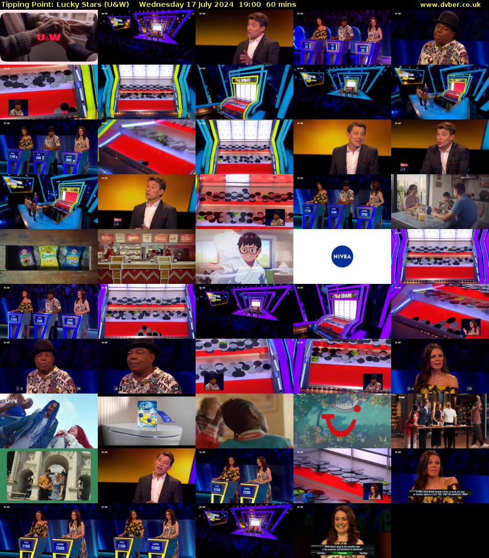 Tipping Point: Lucky Stars (U&W) Wednesday 17 July 2024 19:00 - 20:00