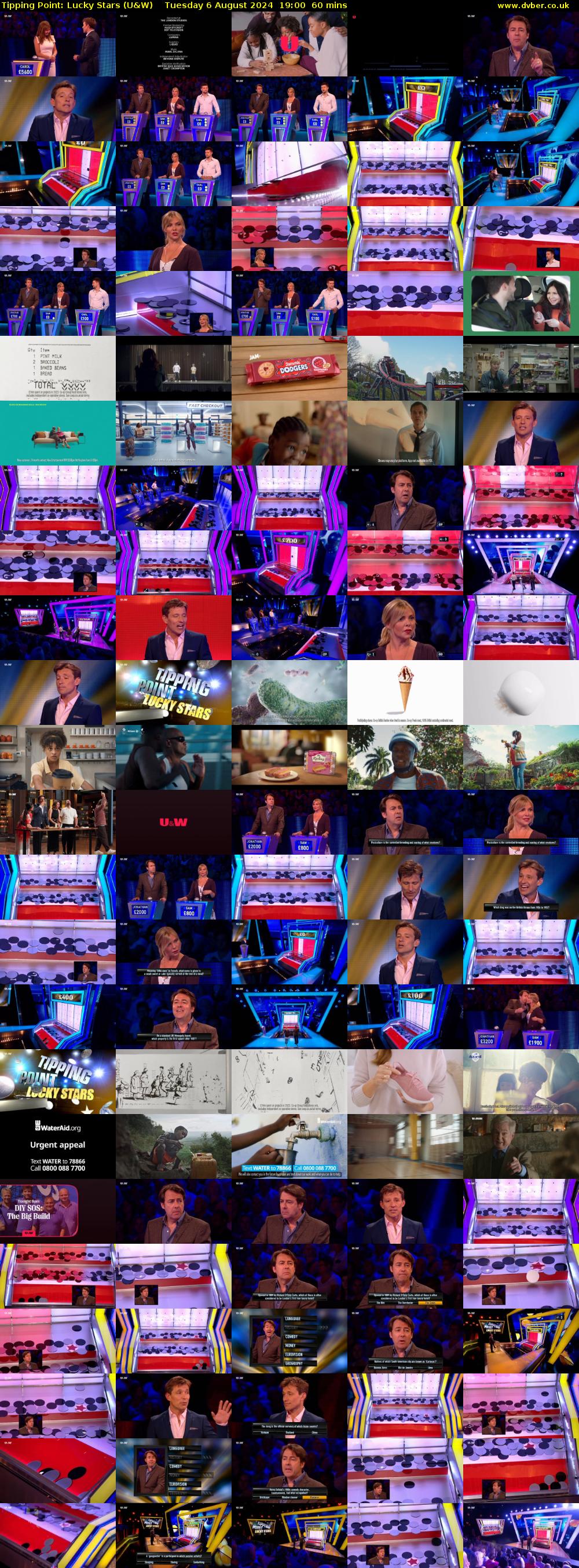 Tipping Point: Lucky Stars (U&W) Tuesday 6 August 2024 19:00 - 20:00