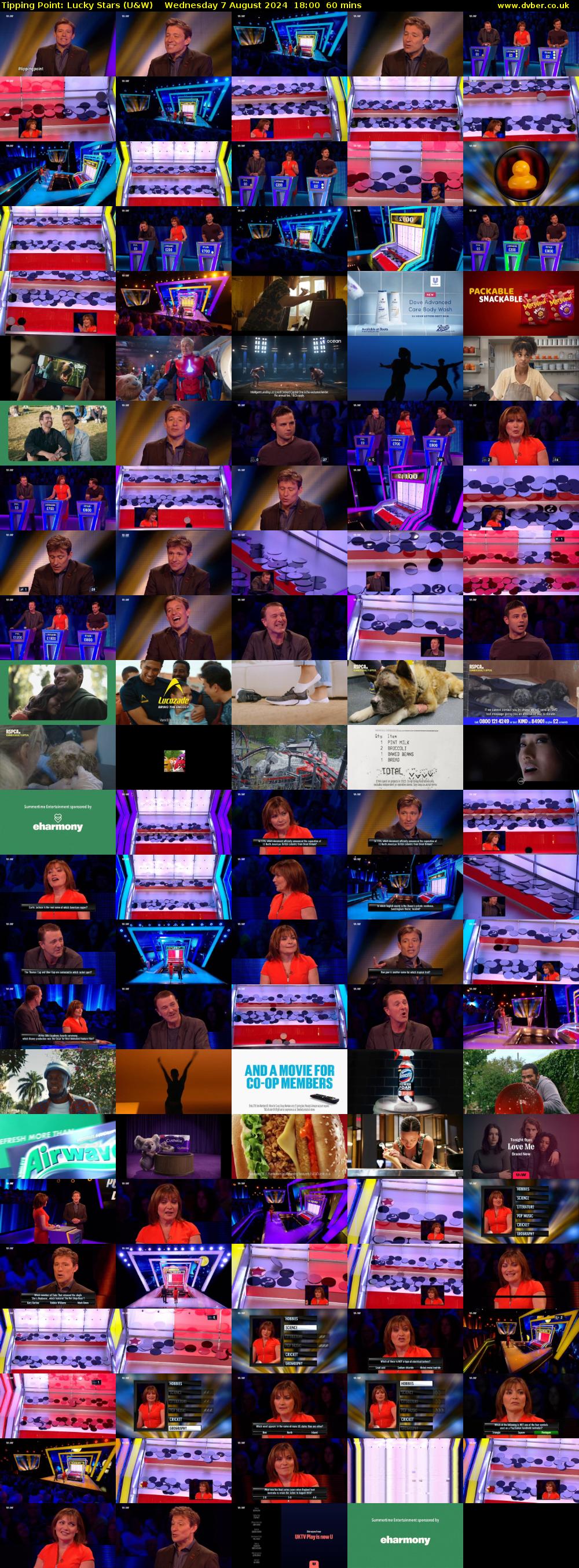 Tipping Point: Lucky Stars (U&W) Wednesday 7 August 2024 18:00 - 19:00