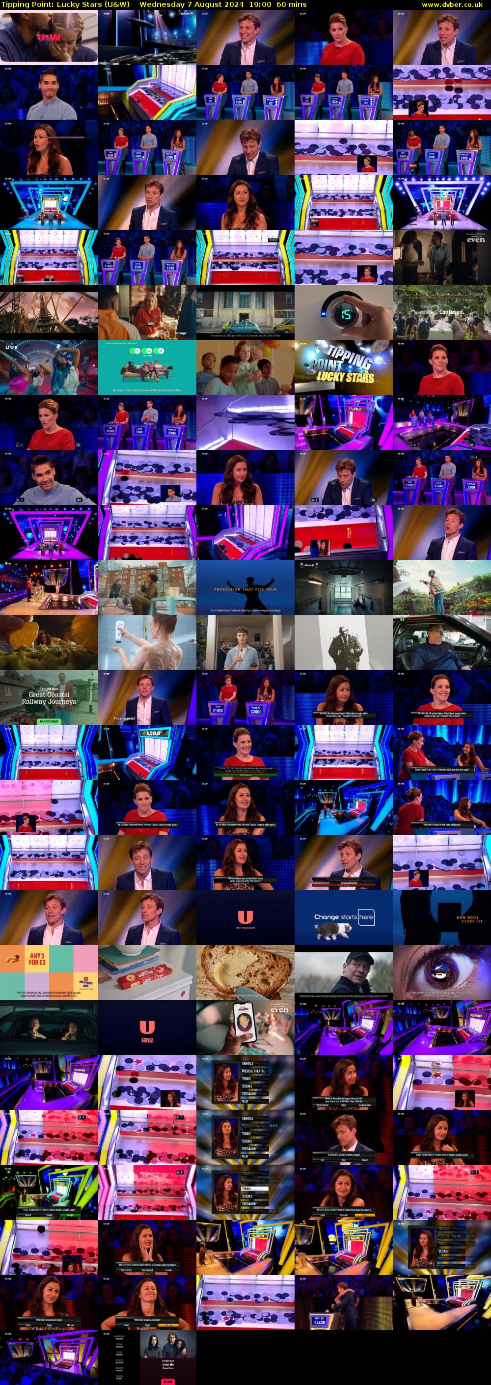 Tipping Point: Lucky Stars (U&W) Wednesday 7 August 2024 19:00 - 20:00