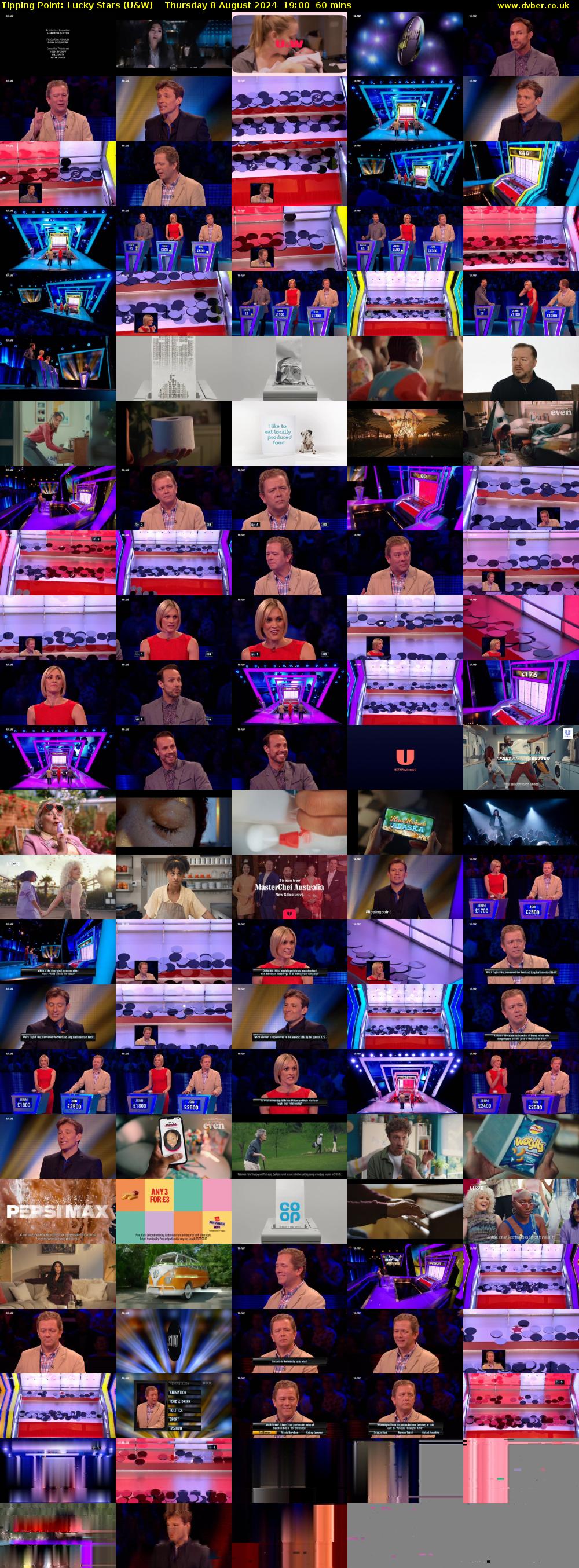 Tipping Point: Lucky Stars (U&W) Thursday 8 August 2024 19:00 - 20:00