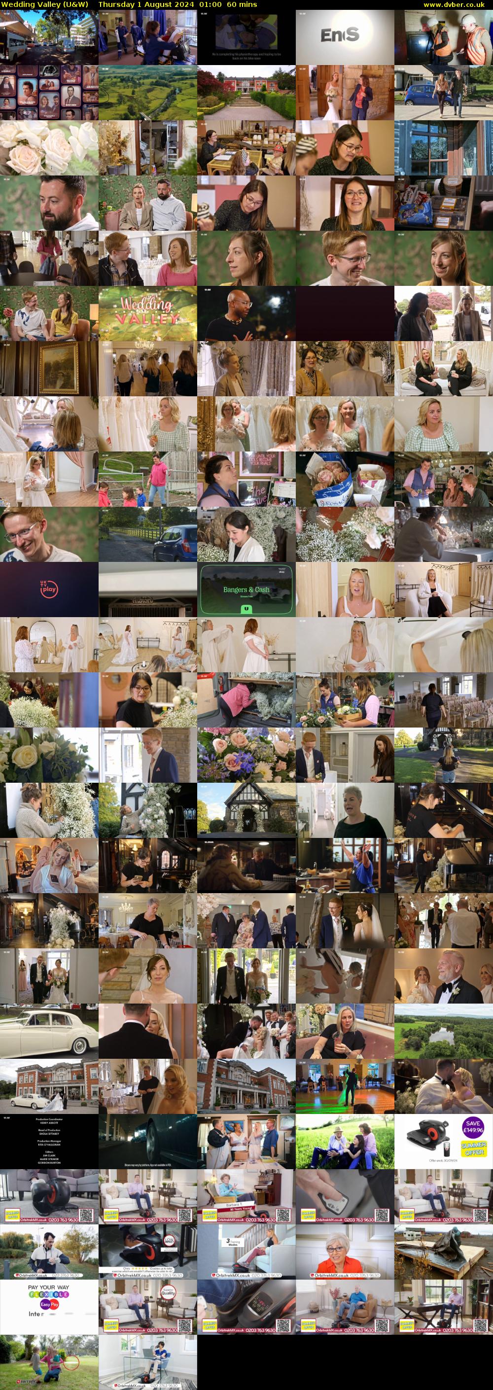 Wedding Valley (U&W) Thursday 1 August 2024 01:00 - 02:00