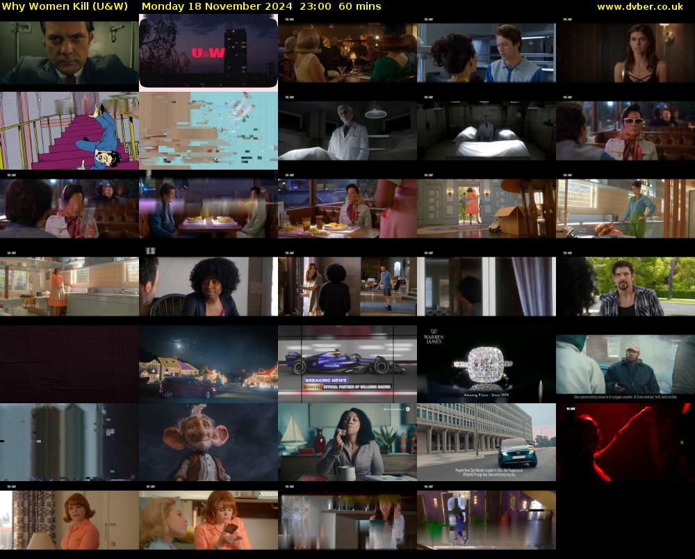 Why Women Kill (U&W) Monday 18 November 2024 23:00 - 00:00