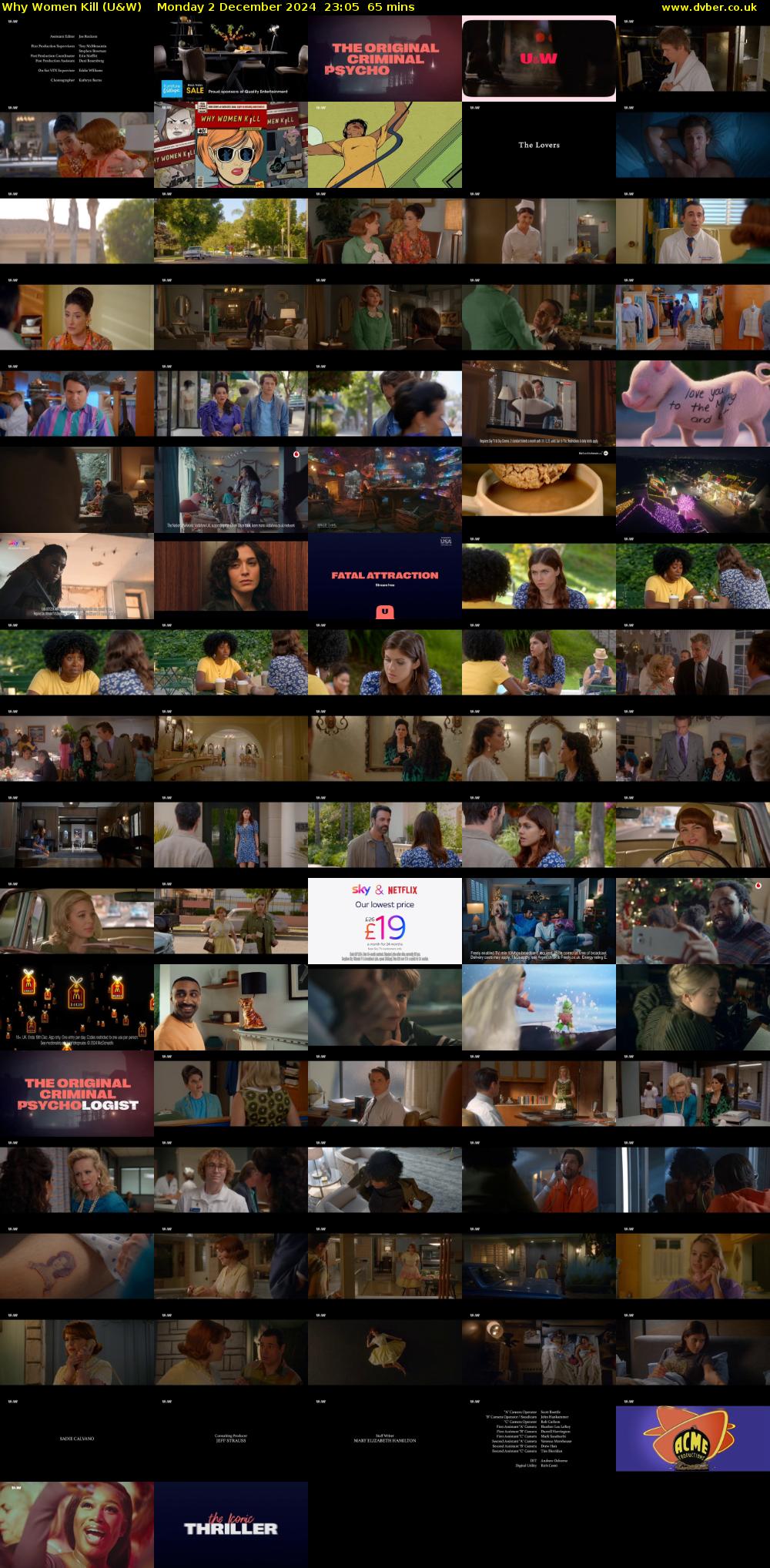 Why Women Kill (U&W) Monday 2 December 2024 23:05 - 00:10