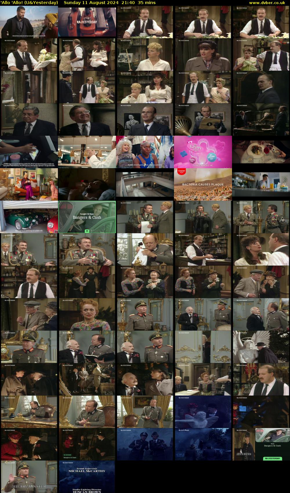 'Allo 'Allo! (U&Yesterday) Sunday 11 August 2024 21:40 - 22:15