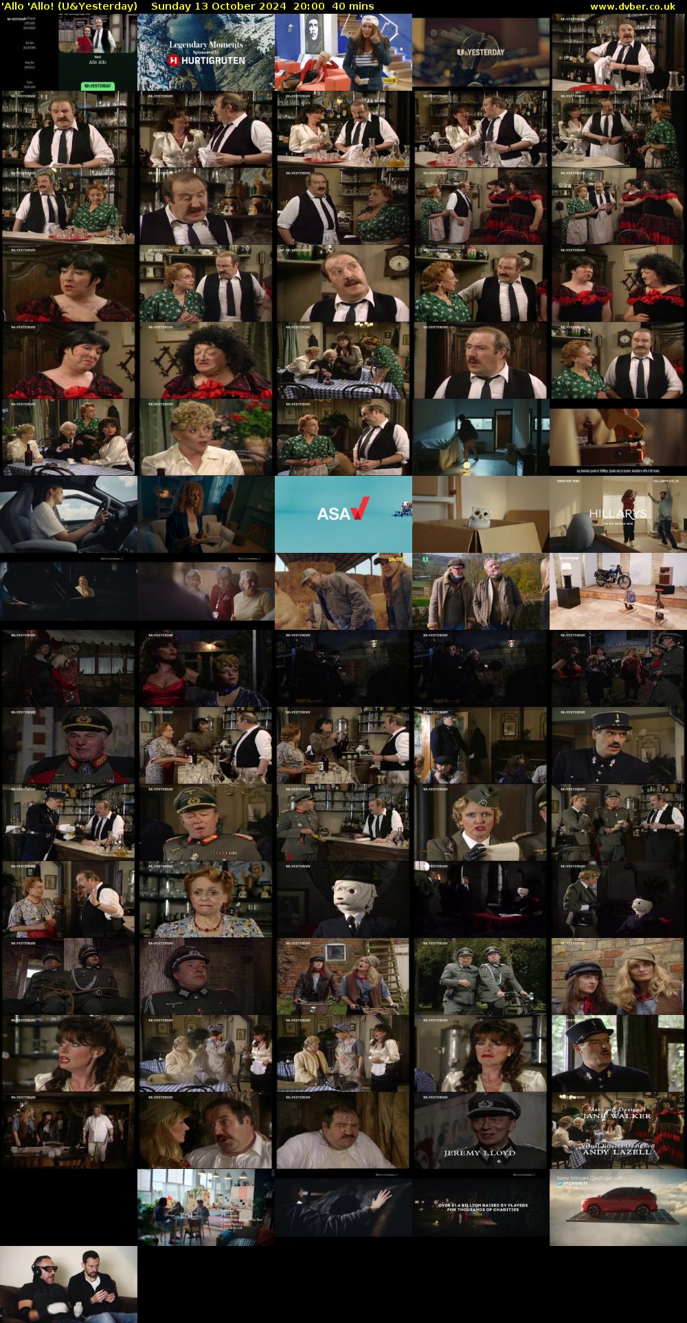 'Allo 'Allo! (U&Yesterday) Sunday 13 October 2024 20:00 - 20:40